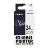 Taśma do etykieciarki Casio XR-24WE1 Czarny na białym