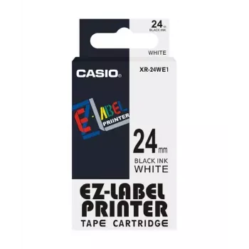 Taśma do etykieciarki Casio XR-24WE1 Czarny na białym