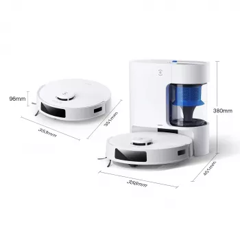 Robot odkurzający Ecovacs Deebot N20e PLUS biały — odkurzanie i mopowanie 2 w 1