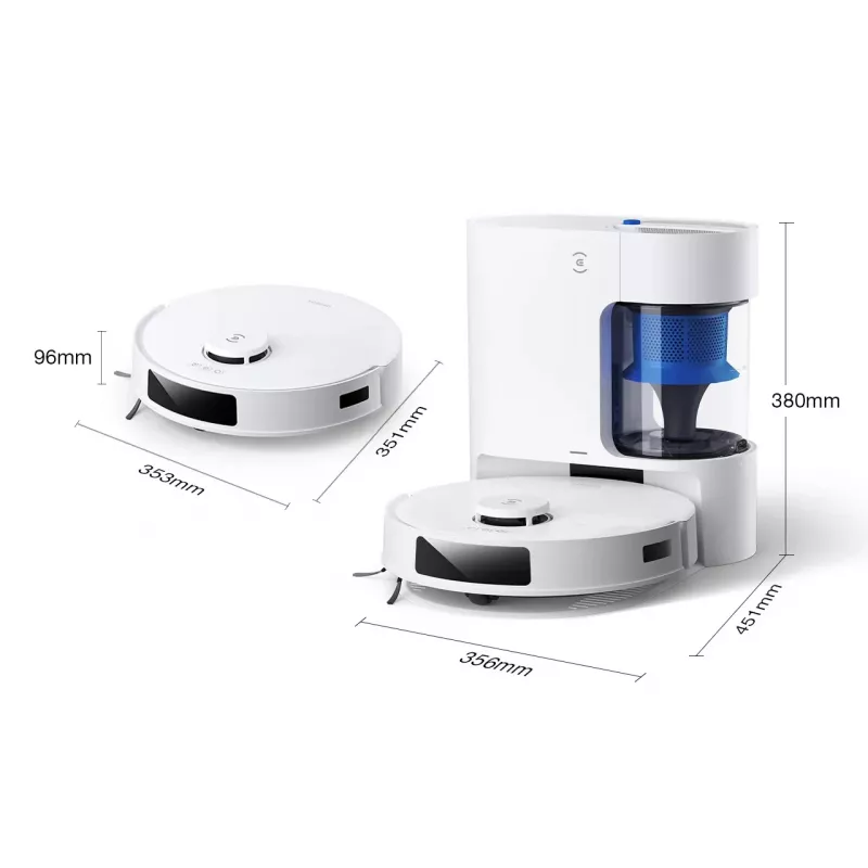 Robot odkurzający Ecovacs Deebot N20e PLUS biały — odkurzanie i mopowanie 2 w 1
