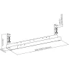 InLine Uniwersalna prowadnica kabli 3-poziomowa (80/100/120 cm) do montażu pod blatem, czarna