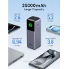 Ugreen 25000mAh 200W Szybkie ładowanie powerbank Szary