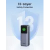 Ugreen 25000mAh 200W Szybkie ładowanie powerbank Szary