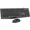 InLine Basic Desktop II, zestaw klawiatura-mysz, kabel USB, standardowy układ DE