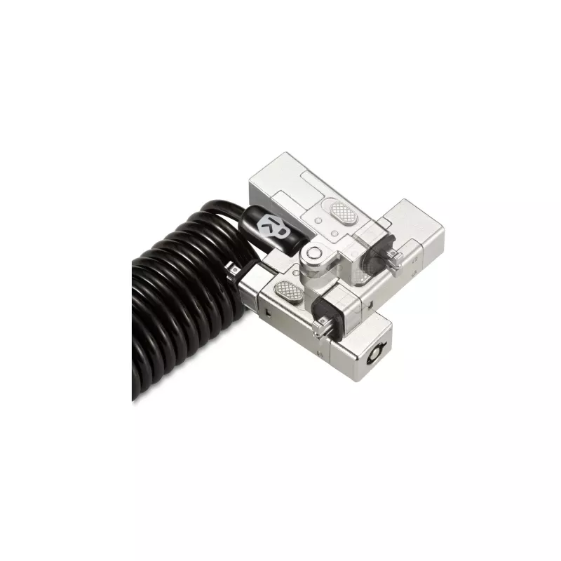 Kensington Slim NanoSaver 2.0 Przenośny Zamek na Klucz Srebrno-Czarny 1,8m
