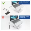 Stacja dokująca ACT USB-C 4K MST do 2 monitorów HDMI, Ethernet, USB-C, 3x USB-A, PD pass-through i odłączany kabel połączeniowy o długości 1 metra