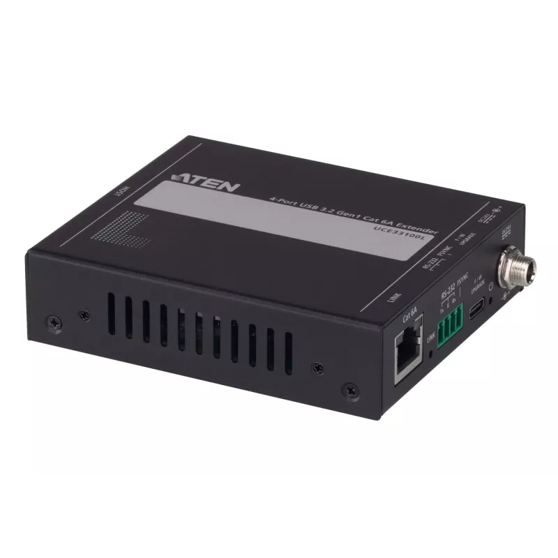 ATEN UCE33100 przedłużacz sieciowy Nadajnik i odbiornik sieci Czarny
