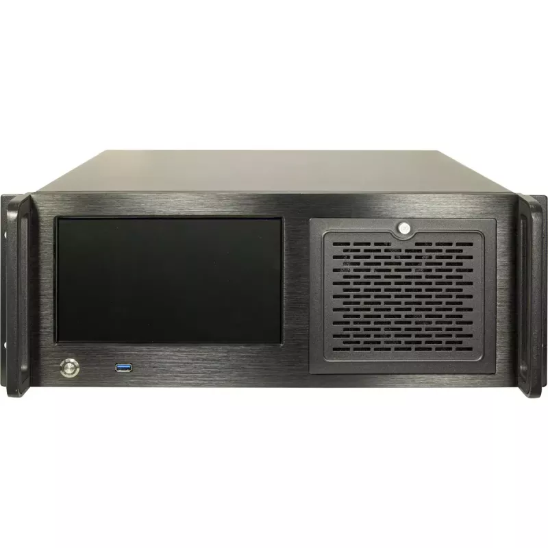 Obudowa serwerowa rack Inter-Tech 4U-4460 TFT Czarna 1x wentylator 120mm 5.25 cala HDD