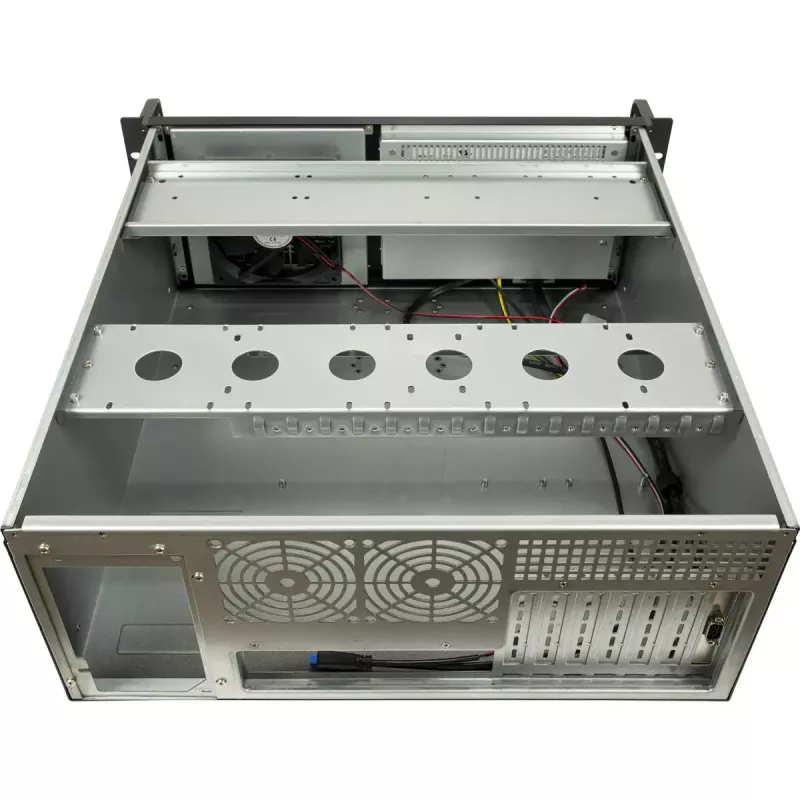 Obudowa serwerowa rack Inter-Tech 4U-4460 TFT Czarna 1x wentylator 120mm 5.25 cala HDD