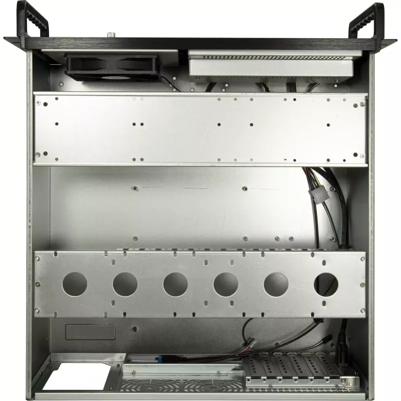 Obudowa serwerowa rack Inter-Tech 4U-4460 TFT Czarna 1x wentylator 120mm 5.25 cala HDD