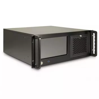 Obudowa serwerowa rack Inter-Tech 4U-4460 TFT Czarna 1x wentylator 120mm 5.25 cala HDD