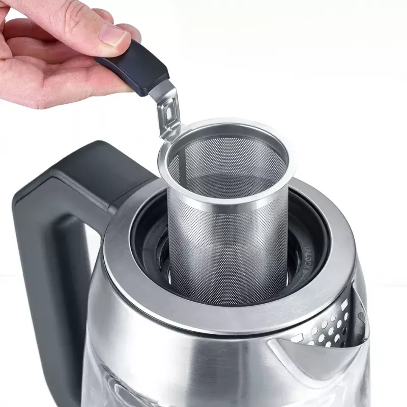 Czajnik elektryczny Severin 1.7 L 3000 W Czarny Stal nierdzewna