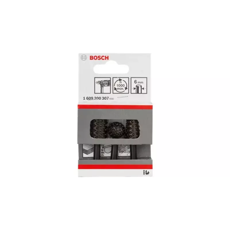 Zestaw frezów Bosch Freehand Router Bit Sets 3-częściowy Długość robocza 6,5 cm Średnica trzpienia 6 mm