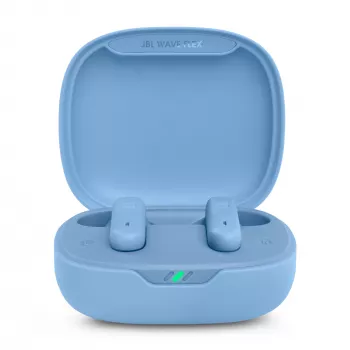JBL Wave Flex Zestaw słuchawkowy True Wireless Stereo (TWS) douszny Rozmowy/Muzyka/Sport/Codzienne Bluetooth Niebieski