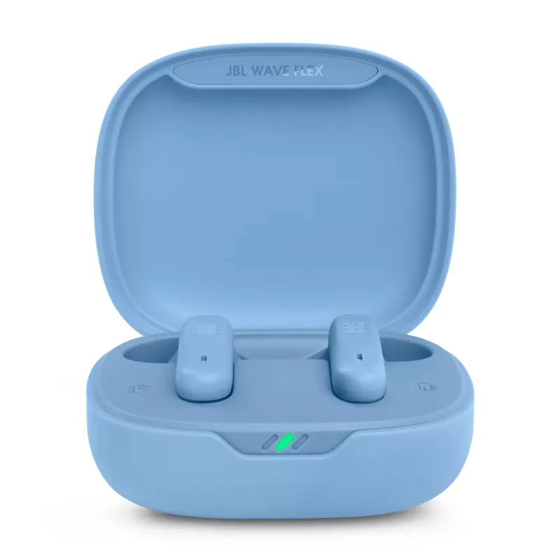 JBL Wave Flex Zestaw słuchawkowy True Wireless Stereo (TWS) douszny Rozmowy/Muzyka/Sport/Codzienne Bluetooth Niebieski