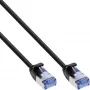 InLine cienki okrągły kabel krosowy U/FTP Cat.6A czarny 3m