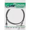 InLine cienki okrągły kabel krosowy U/FTP Cat.6A czarny 3m