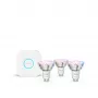 Philips Hue biały and colour ambience Essential zestaw startowy: 3 inteligentne żarówki GU10 (345 lm)