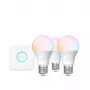 Zestaw oświetlenia inteligentnego Philips Hue White and colour ambience Essential — 3× żarówki E27, 806 lm, 8 W, Bluetooth/Zigbee