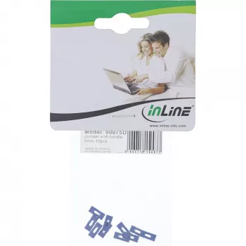 Zworki InLine z klapką 10 szt. do płyt głównych i kart interfejsowych vintage PC/Serwer