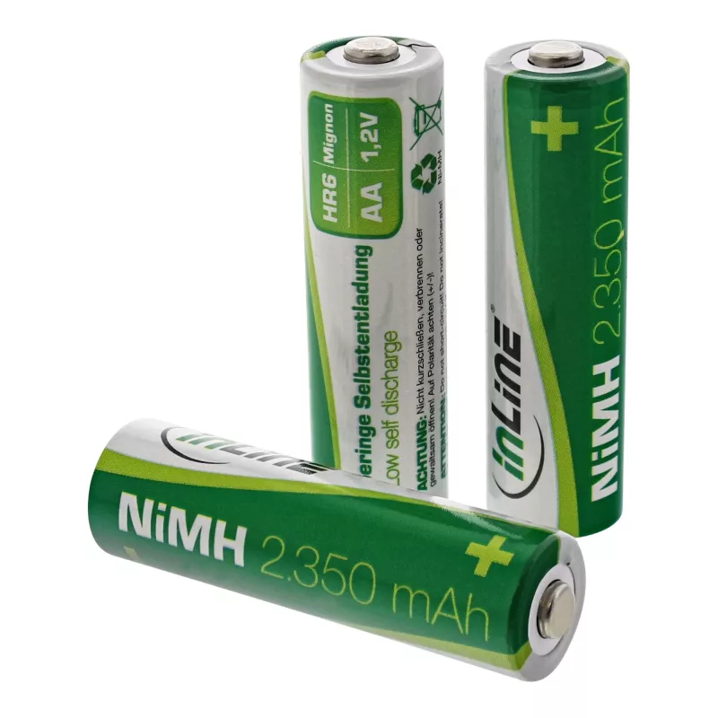 Akumulator InLine NiMH, Mignon (AA), 2350 mAh, gotowy do użycia