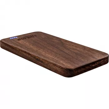 InLine woodplate, PowerBank USB 5.000mAh, z diodą LED, drewno orzechowe
