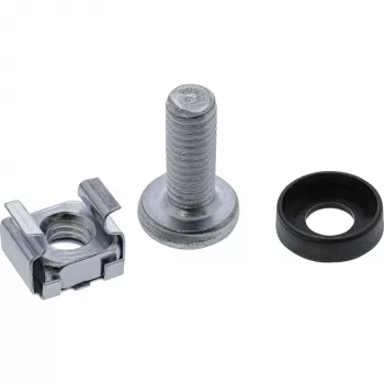 InLine Cage Nut Set M6 50 Cage Nuts + 50 Washers + 50 Screws