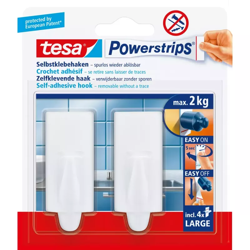 Uniwersalny haczyk Tesa Powerstrips Hooks Large TREND