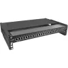 InLine 19-calowa składana szafa rack, 2U, głębokość 24-40 cm, z pokrywą, czarna