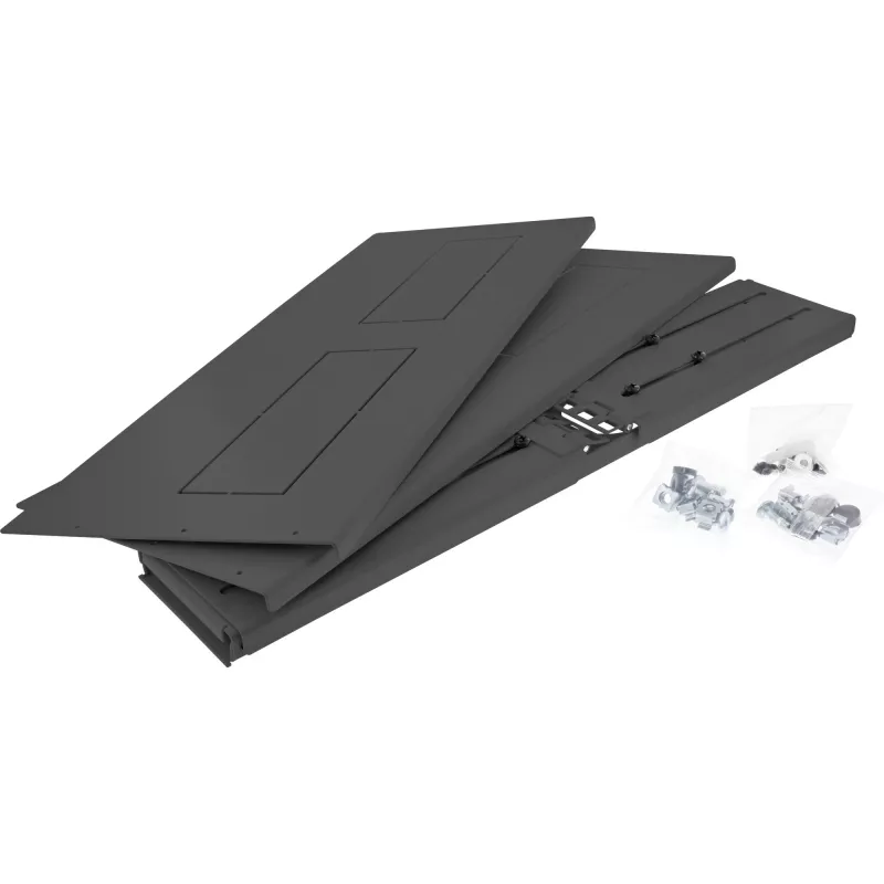 InLine 19-calowa składana szafa rack, 2U, głębokość 24-40 cm, z pokrywą, czarna