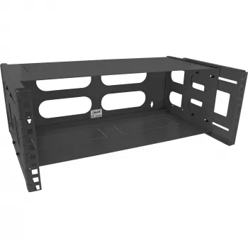 Uchwyt ścienny InLine 19-calowy składany rack 4U głębokość 24-40 cm czarny