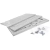 InLine 19-calowa składana szafa rack, 4U, głębokość 24-40 cm, z osłoną, szara