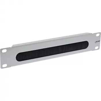InLine 10-calowy panel przepustowy ze szczotką, 1U, szary RAL 7035