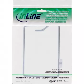 Uchwyt kablowy InLine, metalowy, ocynkowany, otwarcie krótszy bok, 140x100mm