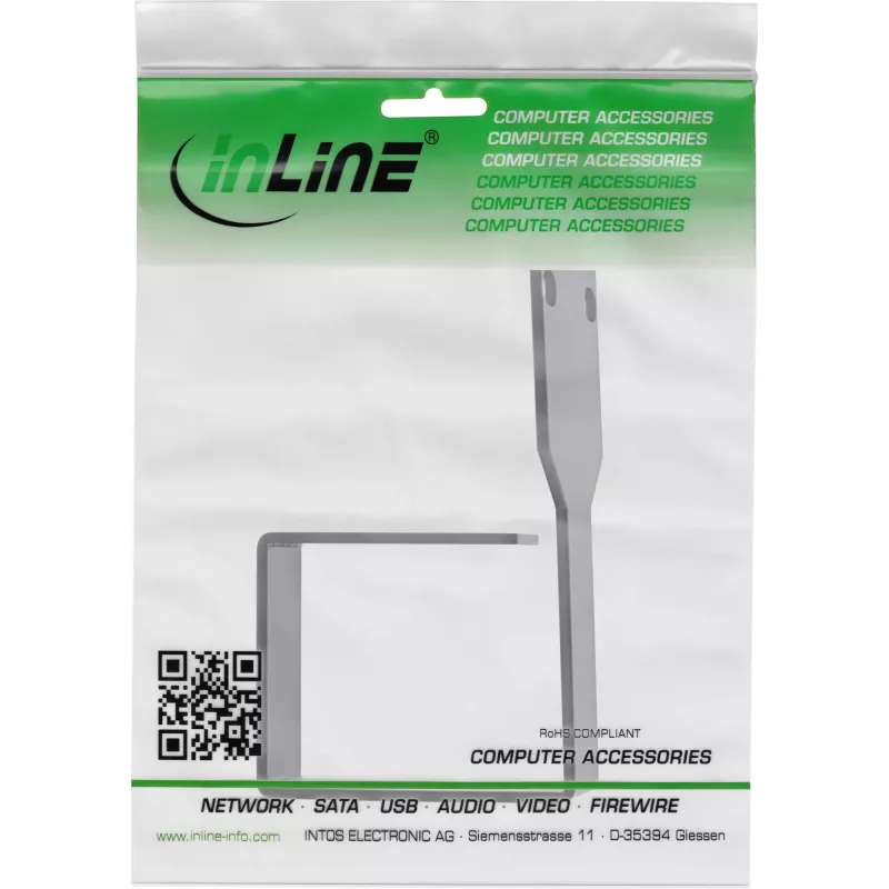 Uchwyt kablowy InLine 19110R metalowy 50x60mm czarny