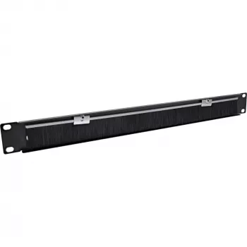 InLine 19-calowy panel przepustowy ze szczotką, 1U, RAL 9005 czarny