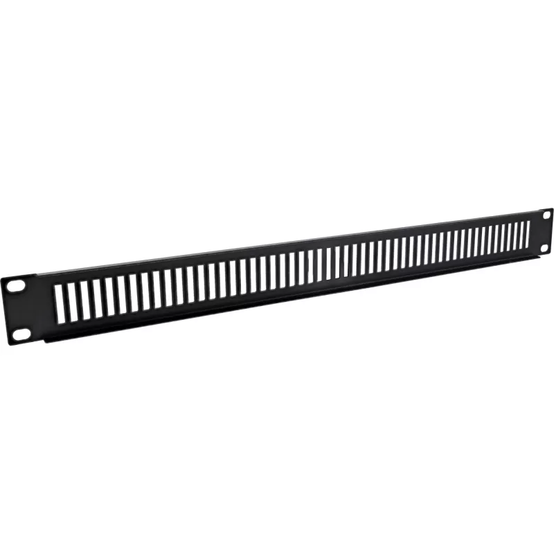 InLine 19-calowy panel zaślepiający perforowany, 1U, RAL 9005 czarny