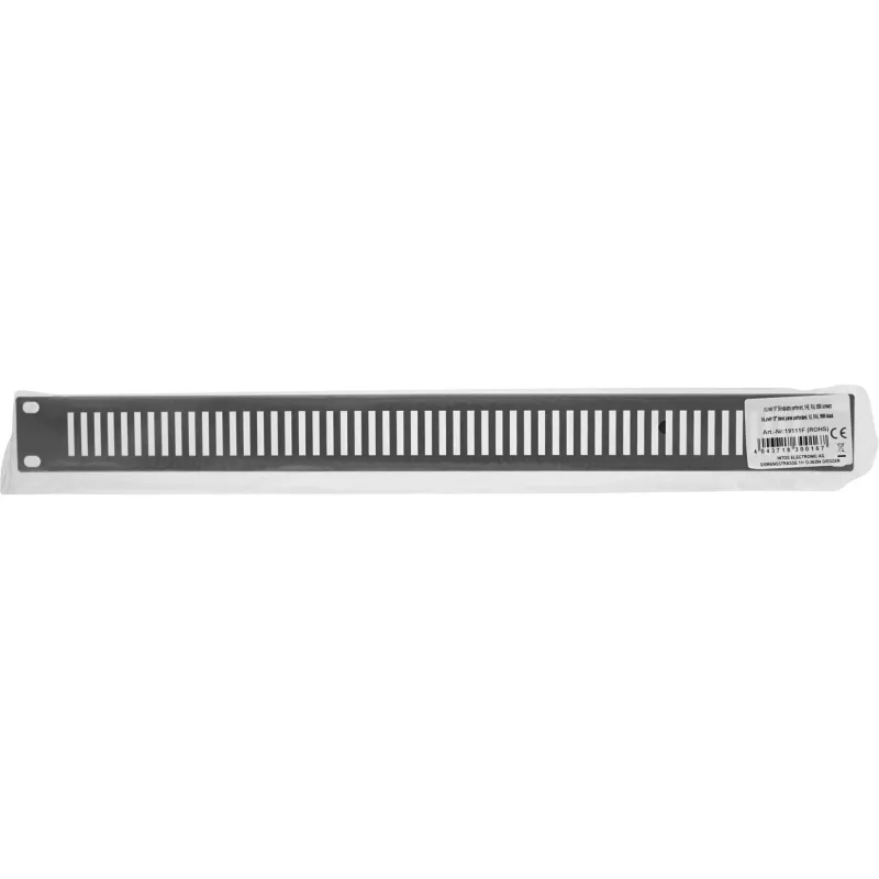 InLine 19-calowy panel zaślepiający perforowany, 1U, RAL 9005 czarny