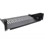 Półka rack InLine 19 cali 250 mm 20 kg 2U RAL 9005 czarna