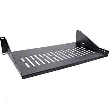 Półka rack InLine 19 cali 250 mm 20 kg 2U RAL 9005 czarna