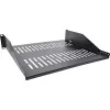 Półka rack InLine 19 cali 400mm 20kg 2U RAL 9005 czarna