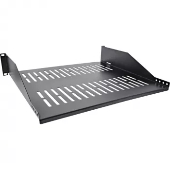Półka rack InLine 19 cali 400mm 20kg 2U RAL 9005 czarna