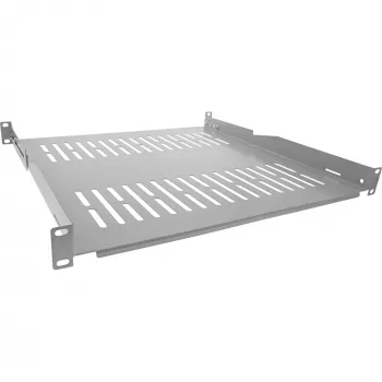 Półka 19-calowa InLine, 450 mm, 50 kg, 1U, szara RAL 7035