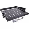 Regulowana półka InLine 19114I czarna stal głębokość 350 mm