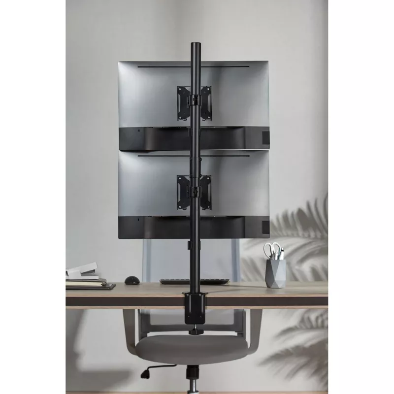 Uchwyt biurkowy InLine na 2 ekrany TV/LED/TFT do 81 cm / 32 cale, maks. 9 kg