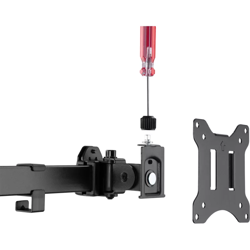 Uchwyt biurkowy InLine dla 3x TV / LED / TFT, wyświetlacz do 81 cm (32 cale), maks. 7 kg