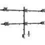 Uchwyt biurkowy InLine dla 6 wyświetlaczy TV / LED / TFT do 81 cm 32 cali maks. 7 kg czarny