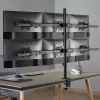 Uchwyt biurkowy InLine dla 6 wyświetlaczy TV / LED / TFT do 81 cm 32 cali maks. 7 kg czarny