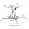 InLine Basic uchwyt sufitowy do projektora, 15 cm, maks. 13,5 kg