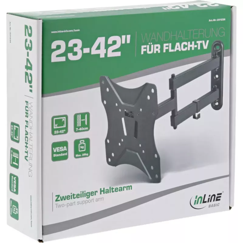 InLine Basic uchwyt ścienny, do telewizora płaskiego 58-107 cm (23-42 cale)